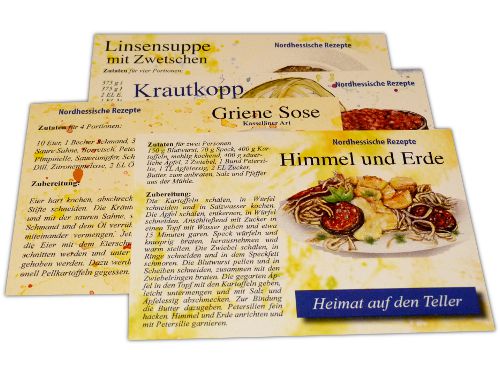Nordhessische Rezeptpostkarten Nordhessische Rezeptpostkarten